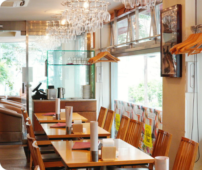 ココ・アンジュの店内