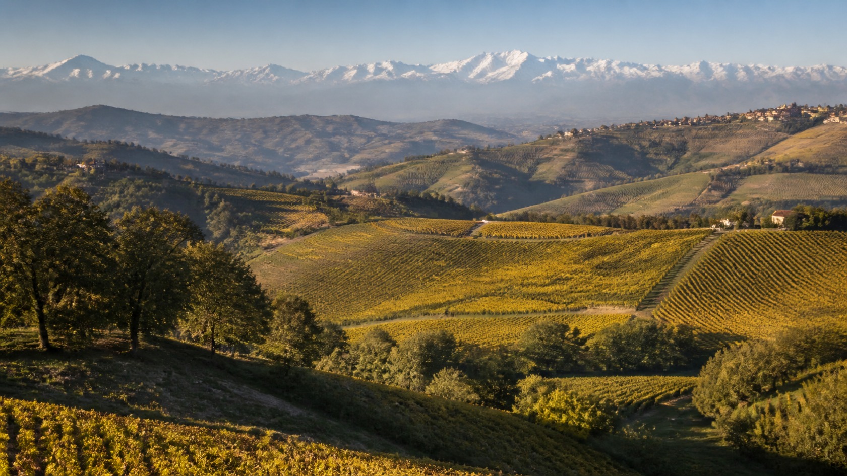 イタリアの産地の風景