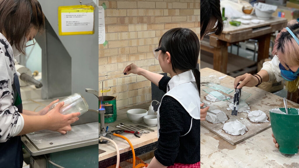 女子美術大学での作品制作