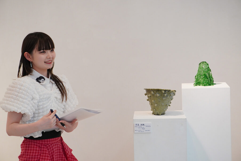 学生の作品展示